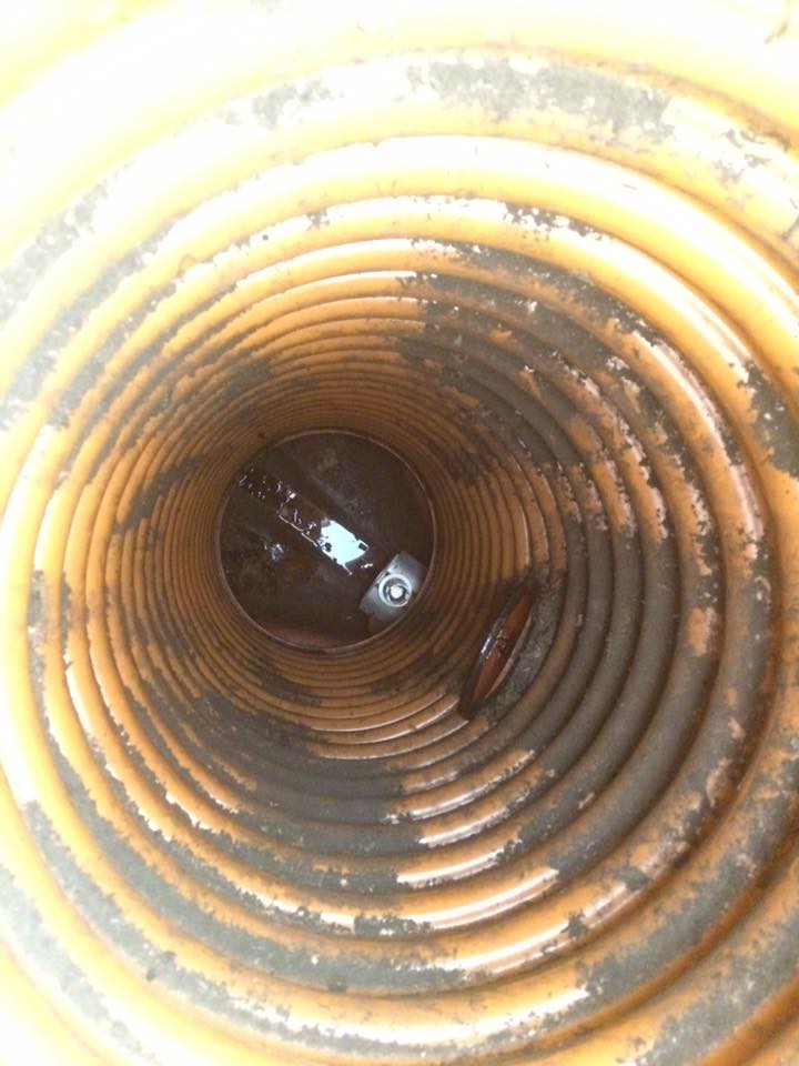 En rottespærre set oppefra.